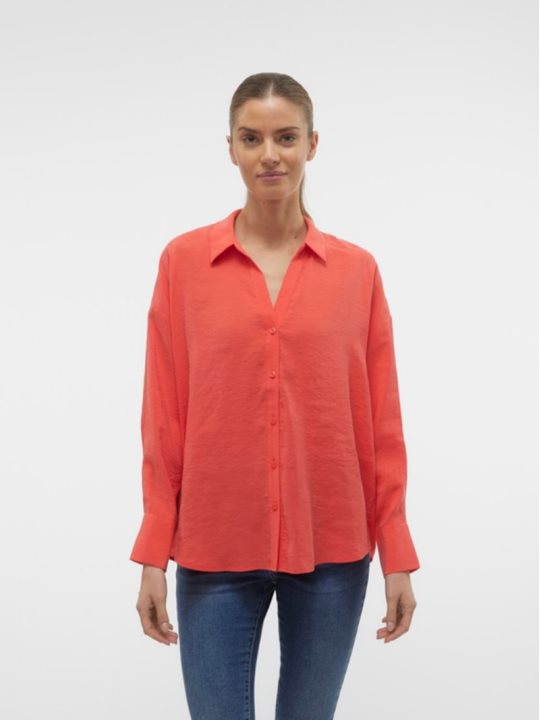 VMQUEENY LS OVERSIZE SHIRT WVN
