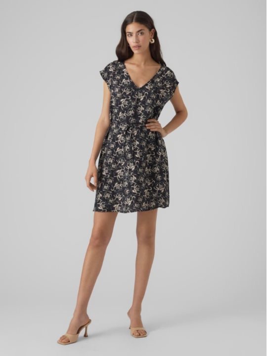 VMIRIS S/L V-NECK SHORT DRESS 