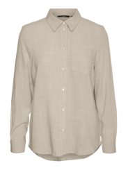 VMVERA LS LINEN OVERSIZED SHIR