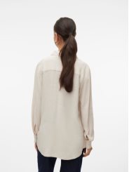VMVERA LS LINEN OVERSIZED SHIR