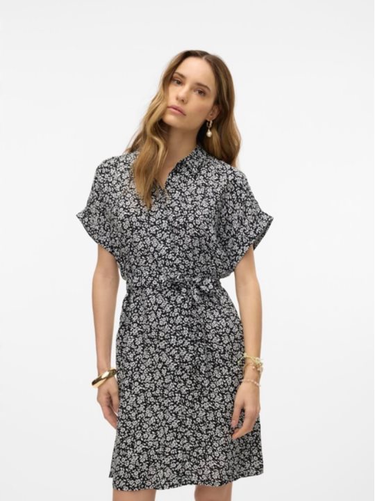 VMEASY JOY S/S SHIRT DRESS WVN