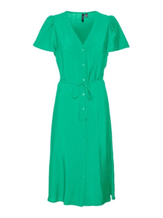 VMJOSIE SS CALF SHIRT DRESS WV