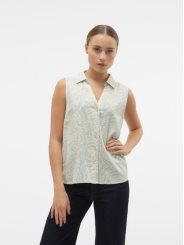 VMMYMILO SL V-NECK SHIRT WVN  