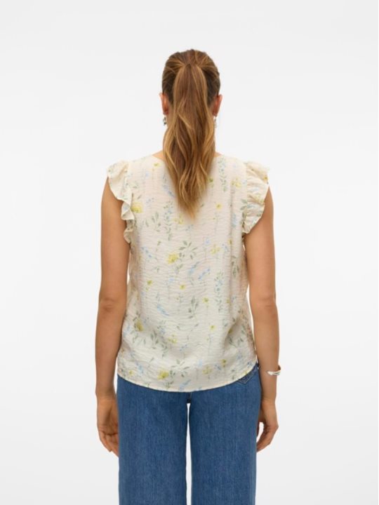 VMJOSIE SL V-NECK TOP WVN GA