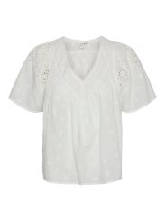 VMKAFFA S/S V-NECK TOP WVN BTQ