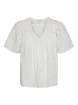 VMKAFFA S/S V-NECK TOP WVN BTQ