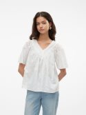 VMKAFFA S/S V-NECK TOP WVN BTQ