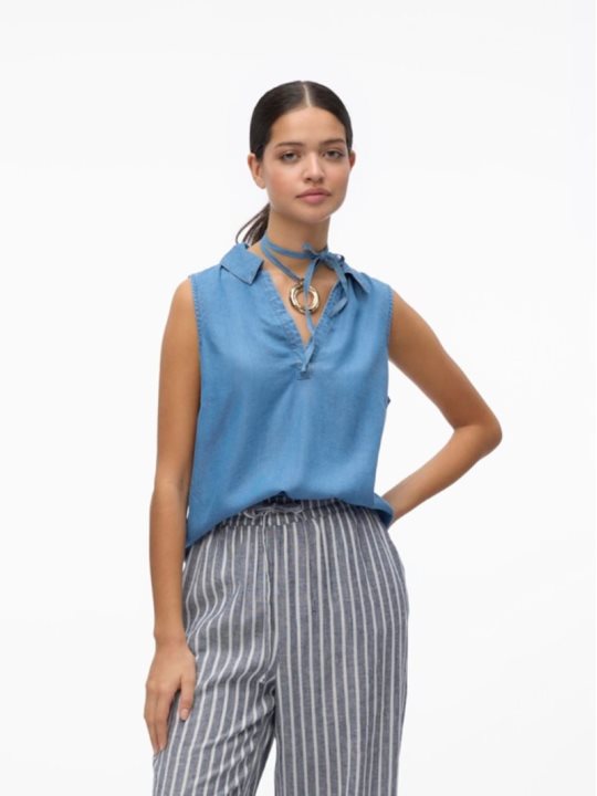 VMHARPER SL COLLAR SHORT TOP G