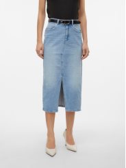 VMVERI HR CALF DENIM SKIRT GA 