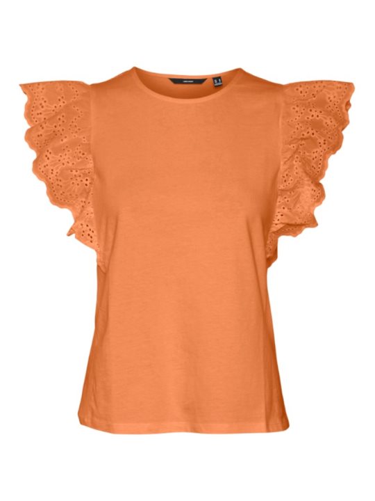 VMHANNE SS LACE TOP JRS SPE GA